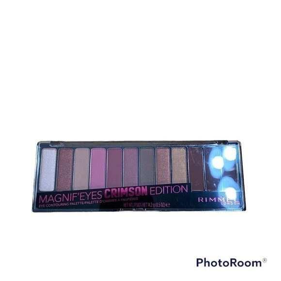 Rimmel Magnif’Eyes Crimson Eye Shadow NEW Eye Contouring Palette Pink Brown - Picture 1 of 3